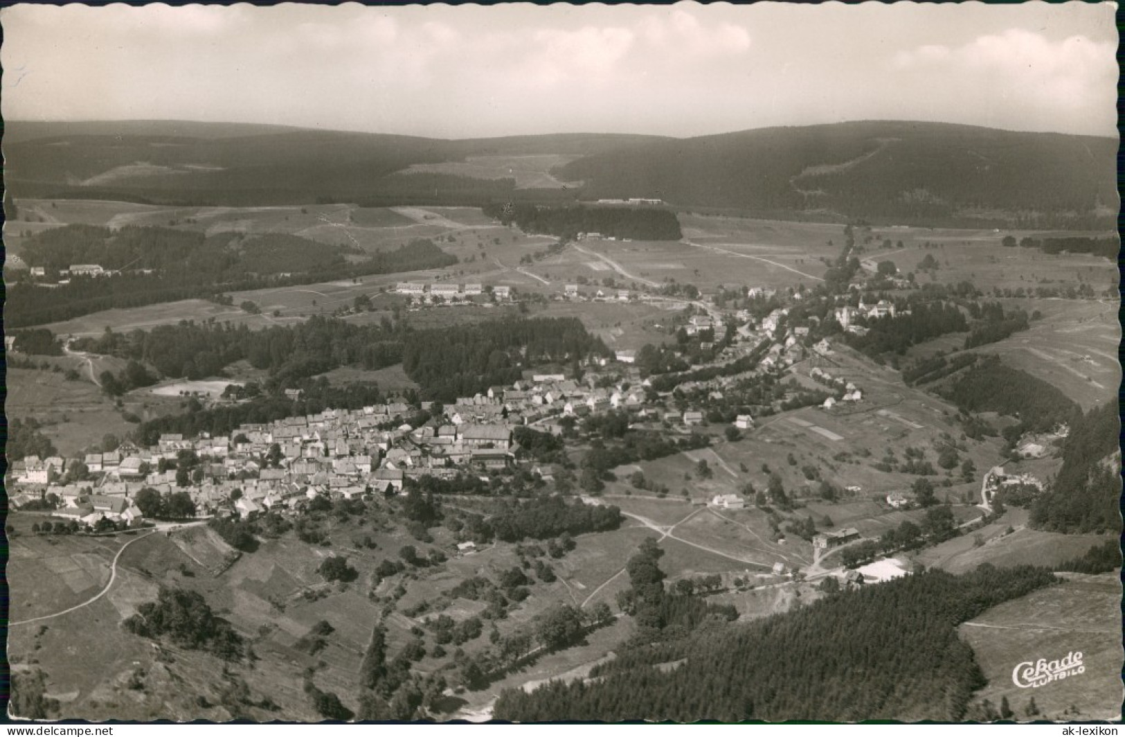 Ansichtskarte Sankt Andreasberg-Braunlage Luftbild 1956 - St. Andreasberg