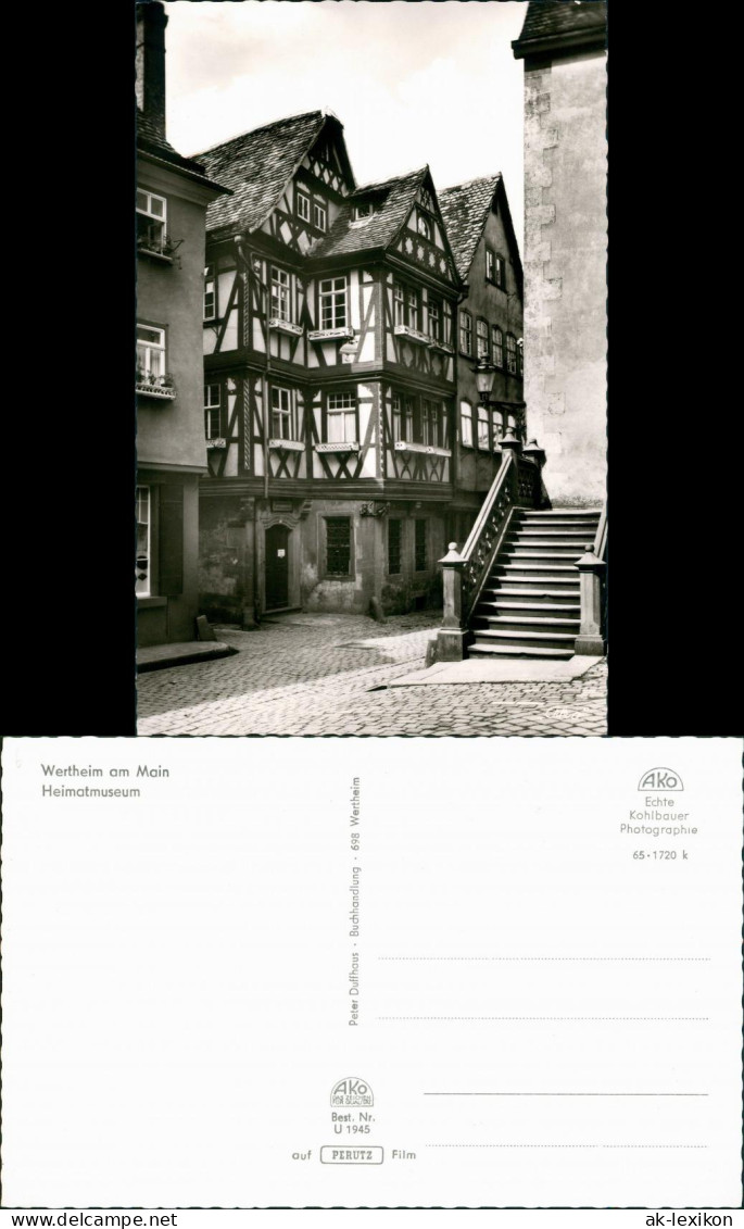 Ansichtskarte Wertheim Partie Am Museum Heimatmuseum 1965 - Wertheim