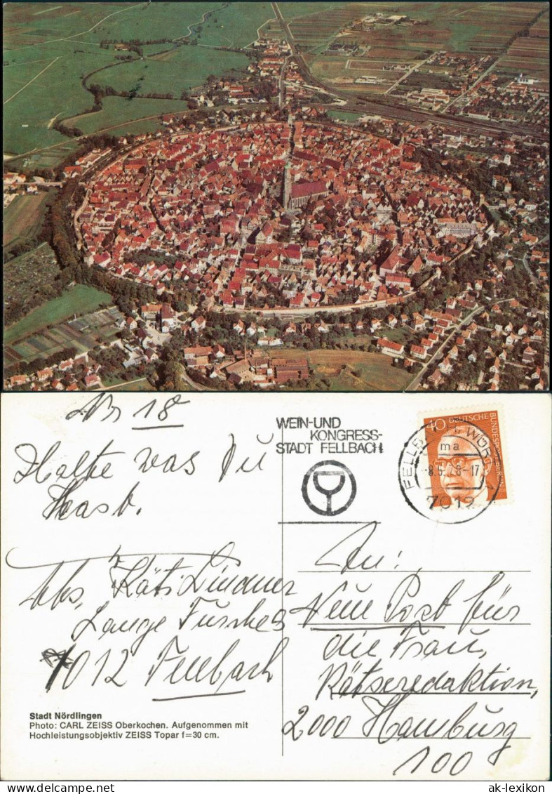 Ansichtskarte Nördlingen Luftbild 1978 - Noerdlingen