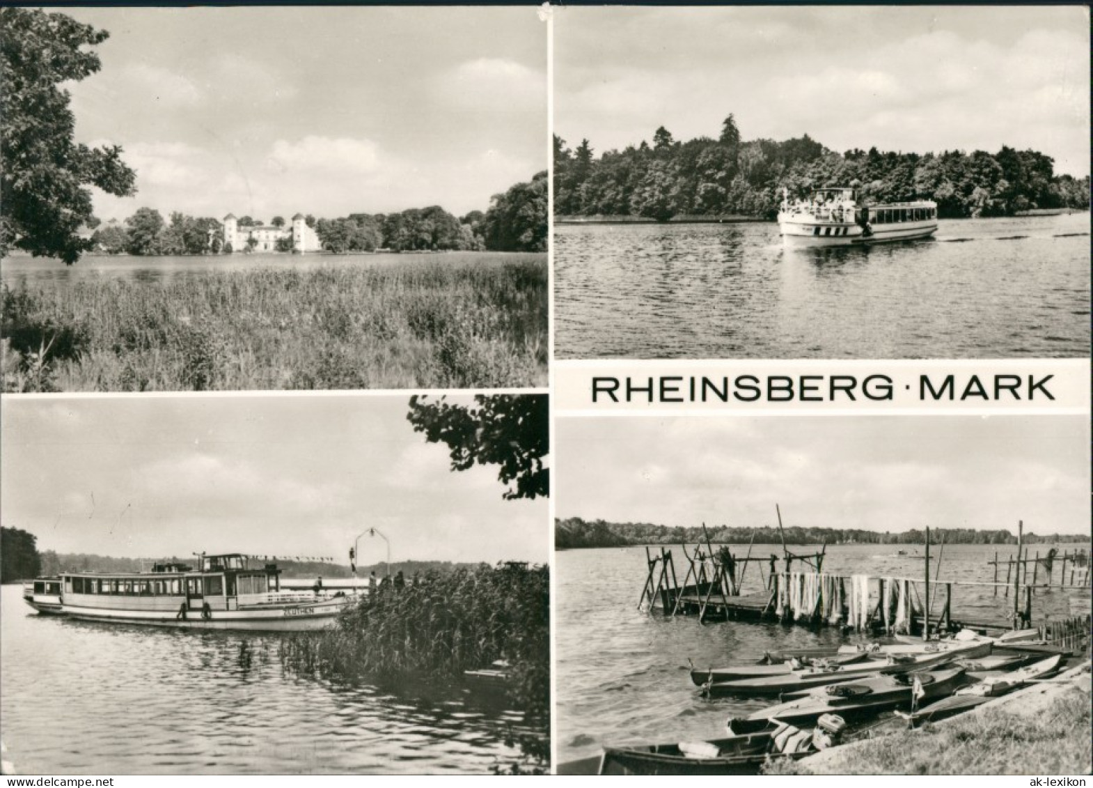 Rheinsberg DDR Mehrbild-AK See, Schiff Schiffe, Mark Brandenburg 1979 - Rheinsberg