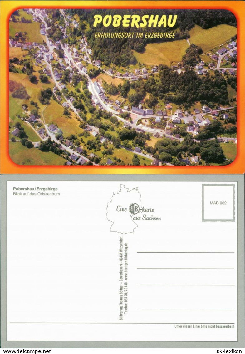 Pobershau-Marienberg Im Erzgebirge Luftbild Überflugkarte  Erzgebirge 2000 - Marienberg