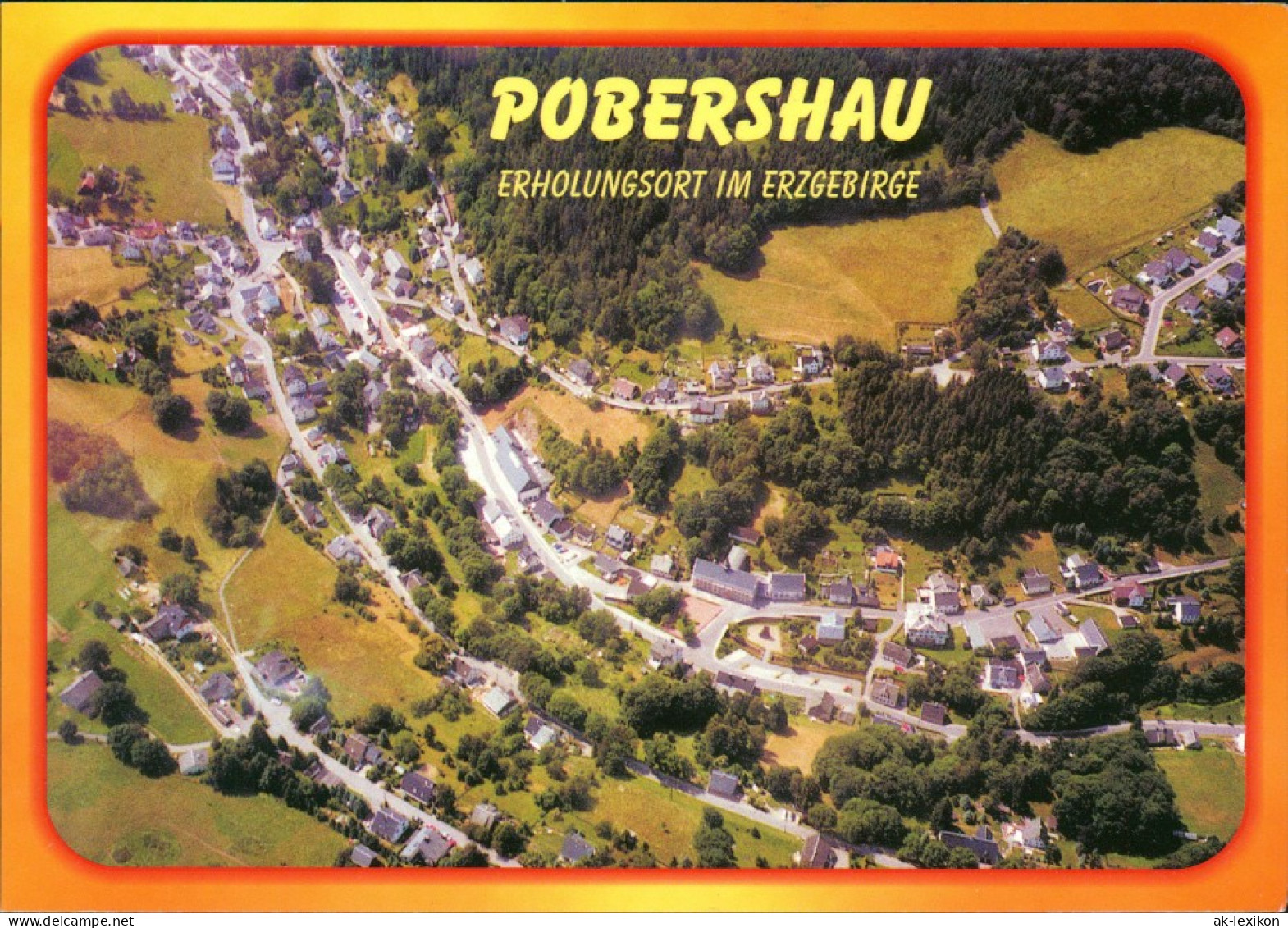 Pobershau-Marienberg Im Erzgebirge Luftbild Überflugkarte  Erzgebirge 2000 - Marienberg