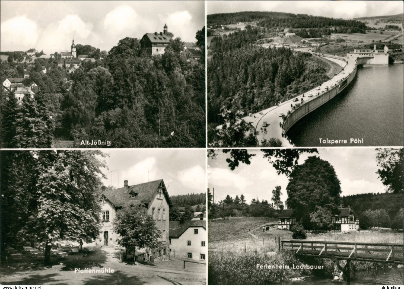 Ansichtskarte Pöhl Jößnitz, Pfaffenmühle, Ferienheim Lochbauer 1971 - Pöhl