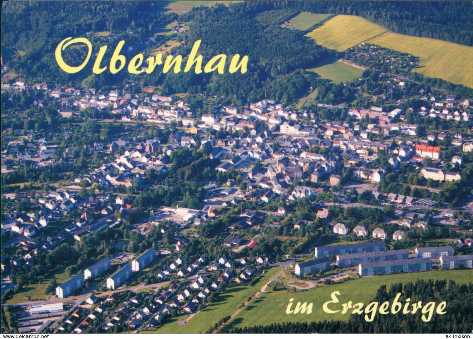 Olbernhau Luftaufnahme Luftbild Ortsbereich Erzgebirge Vom Flugzeug Aus 2000 - Olbernhau