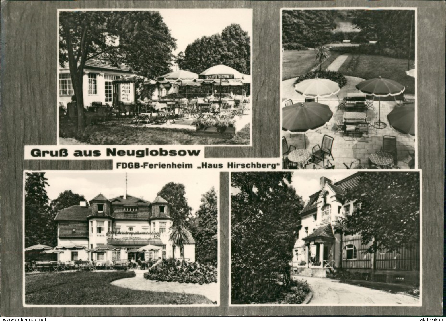 Neuglobsow-Stechlin FDGB-Ferienheim Haus Hirschberg DDR Mehrbild-AK 1971 - Neuglobsow