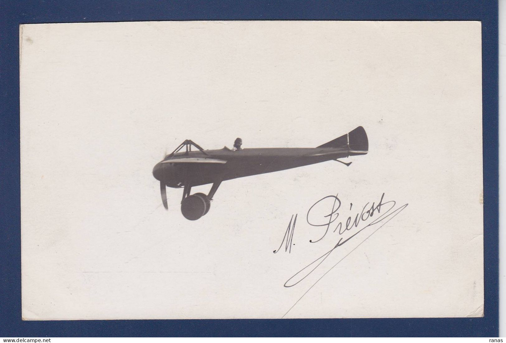 CPA Autographe Signature De Prévost Aviateur Aviation Carte Photo Texte Intéressant En Rapport Avec La Carte - Vliegeniers & Astronauten