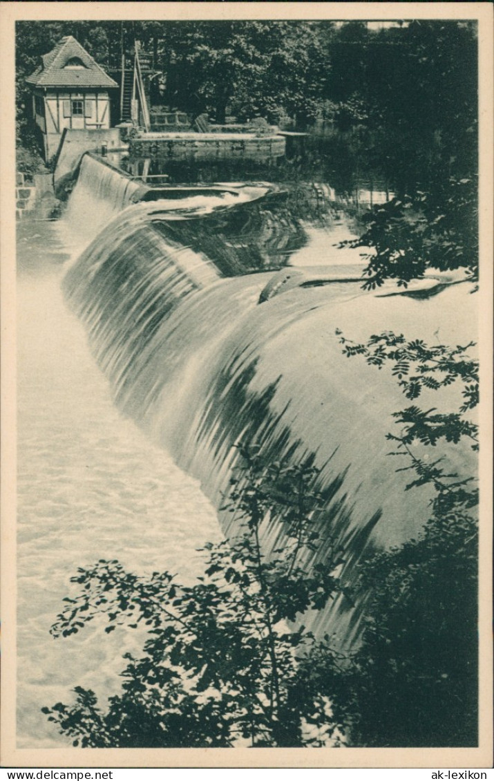 Ansichtskarte Zschopau Bodemer-Wehr 1922 - Zschopau