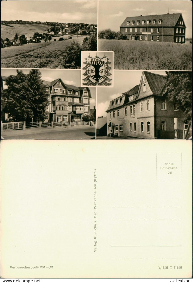 Neuhaus Am Rennweg DDR Mehrbild-AK Umland, Stadtteilansichten, Häuser 1957 - Neuhaus