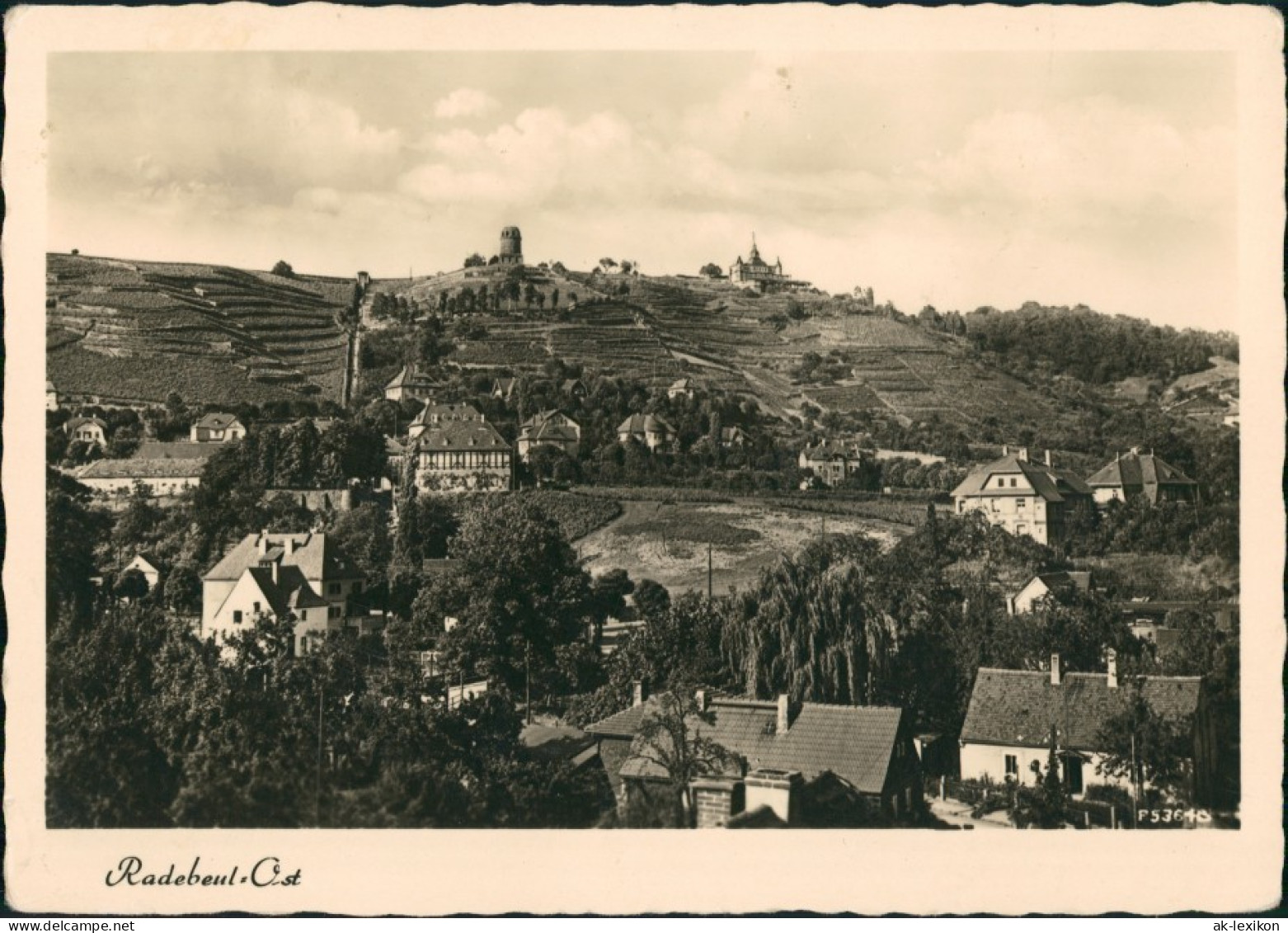 Ansichtskarte Radebeul Ostteil 1955 - Radebeul