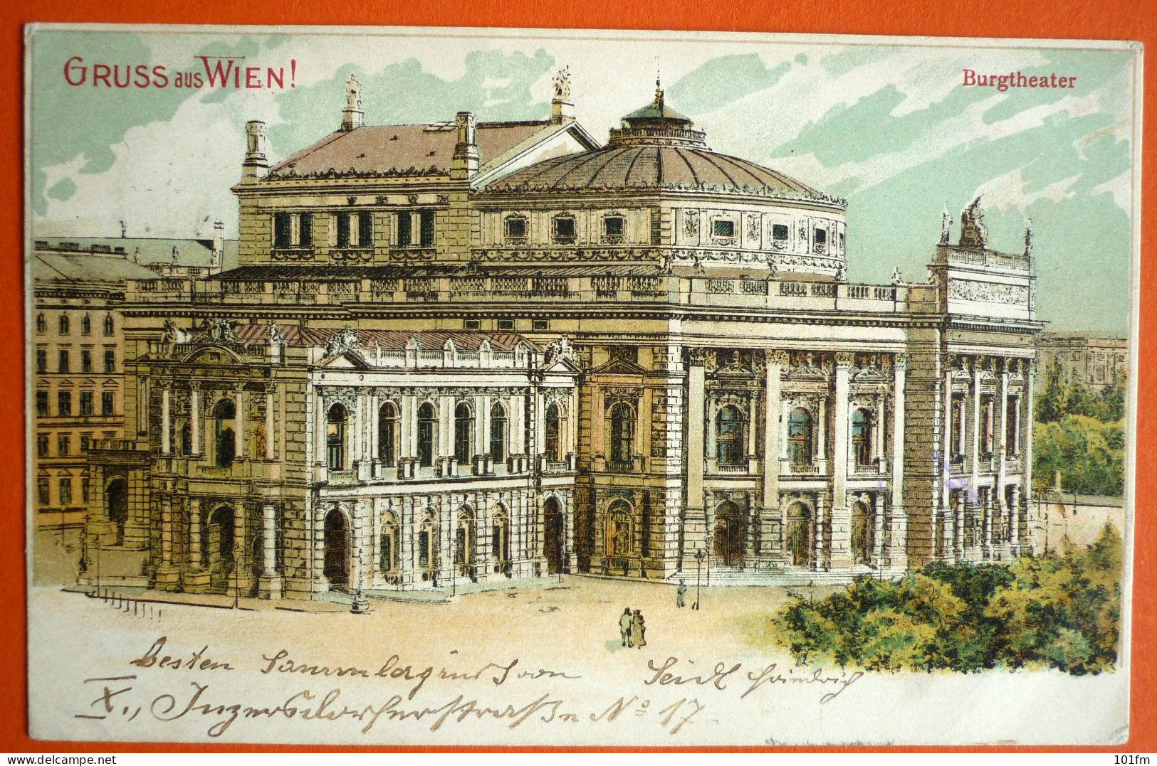 AUSTRIA - GRUSS AUS WIEN, OLD LITHO 1900 - Wien Mitte