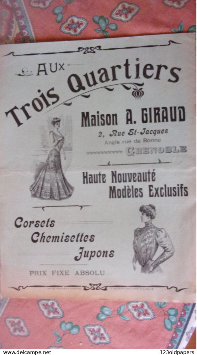 1905 LES ALPES PITTORESQUES N°110  FETE A BOURG D OISANS  AVIGNON  AIX LES BAINS PELOUX PRAYER CONFISERI GRENOBLE PUB...