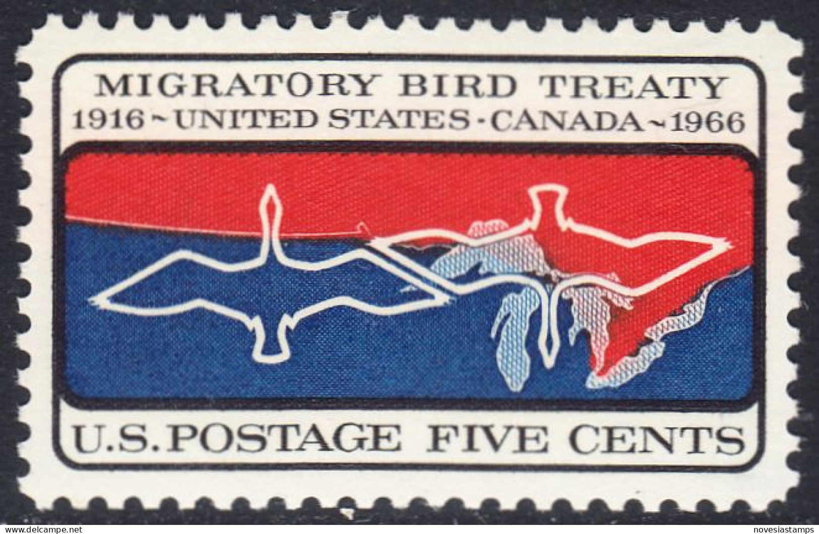 !a! USA Sc# 1306 MNH SINGLE (a2) - Migratory Bird Treaty - Nuovi