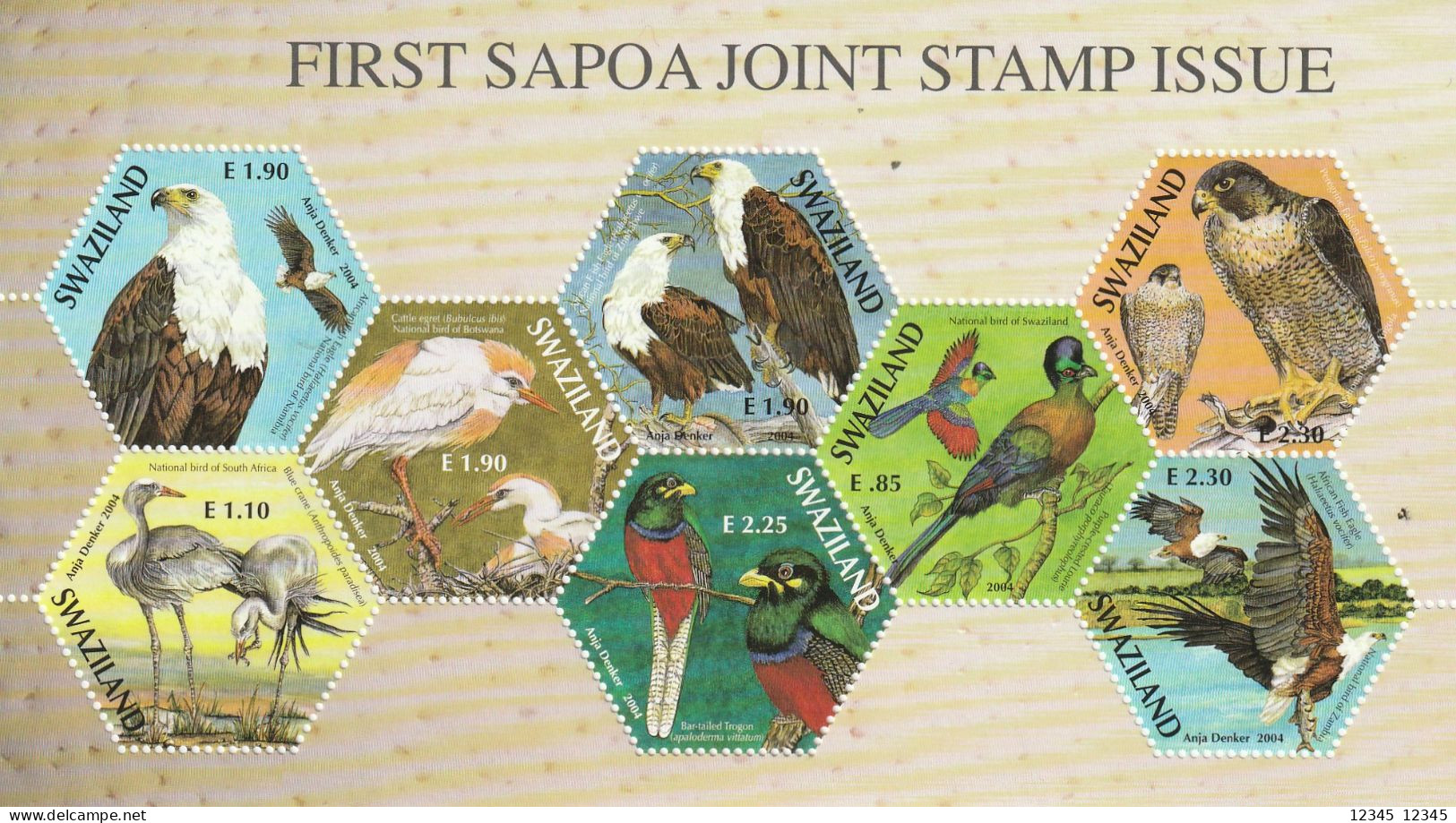 Swaziland 2004, Postfris MNH, Birds - Swaziland (1968-...)