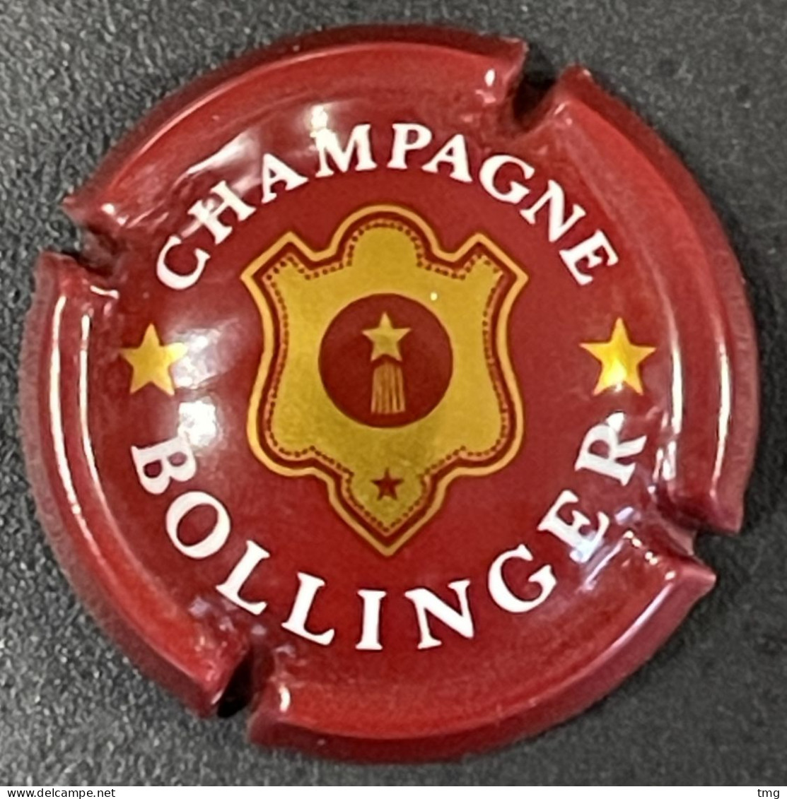 268 - 26a - Bollinger, Bordeaux Et Or Brillant, Lettres Fines (côte 6 €) - Capsule De Champagne - Bollinger