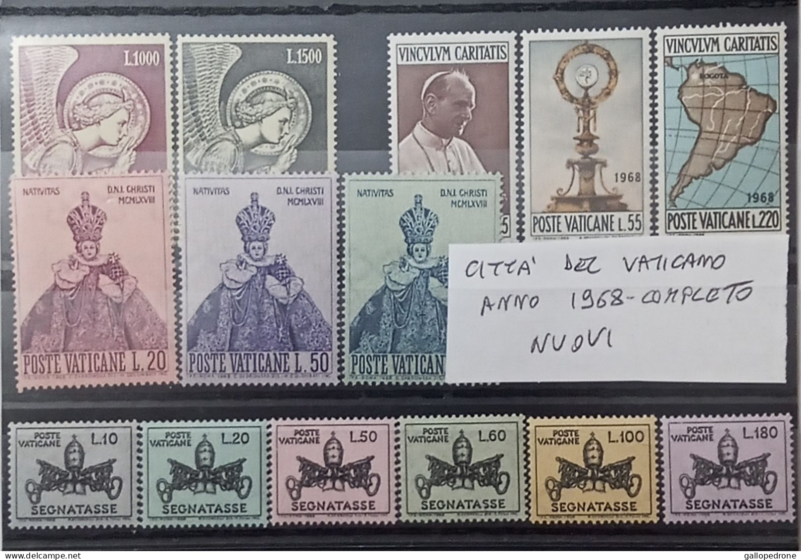 1968-1969-1970 Vaticano, Annate Complete-41 Valori Nuovi + 6 Segnatasse-MNH ** - Nuovi