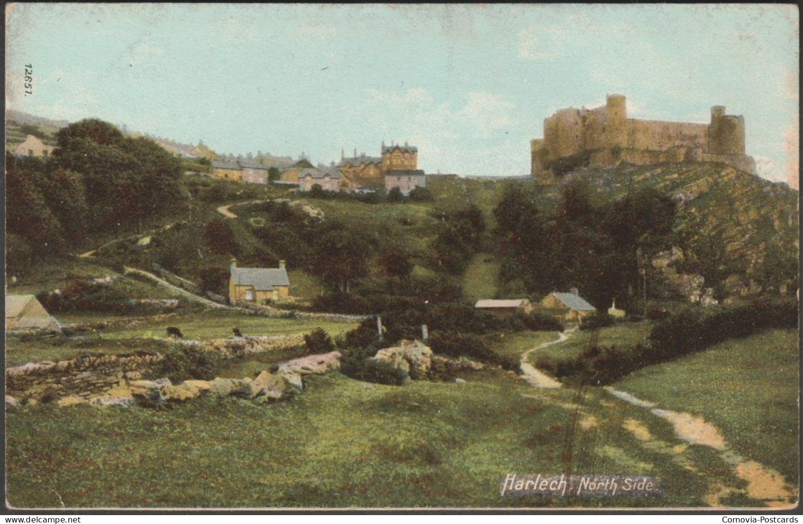 North Side, Harlech, Merionethshire, C.1905 - Wrench Postcard - Merionethshire