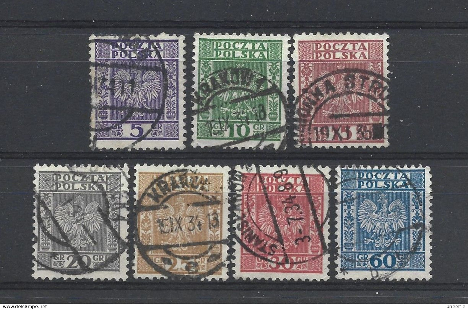 Poland 1933 Definitives Y.T. 356/362 (0) - Used Stamps