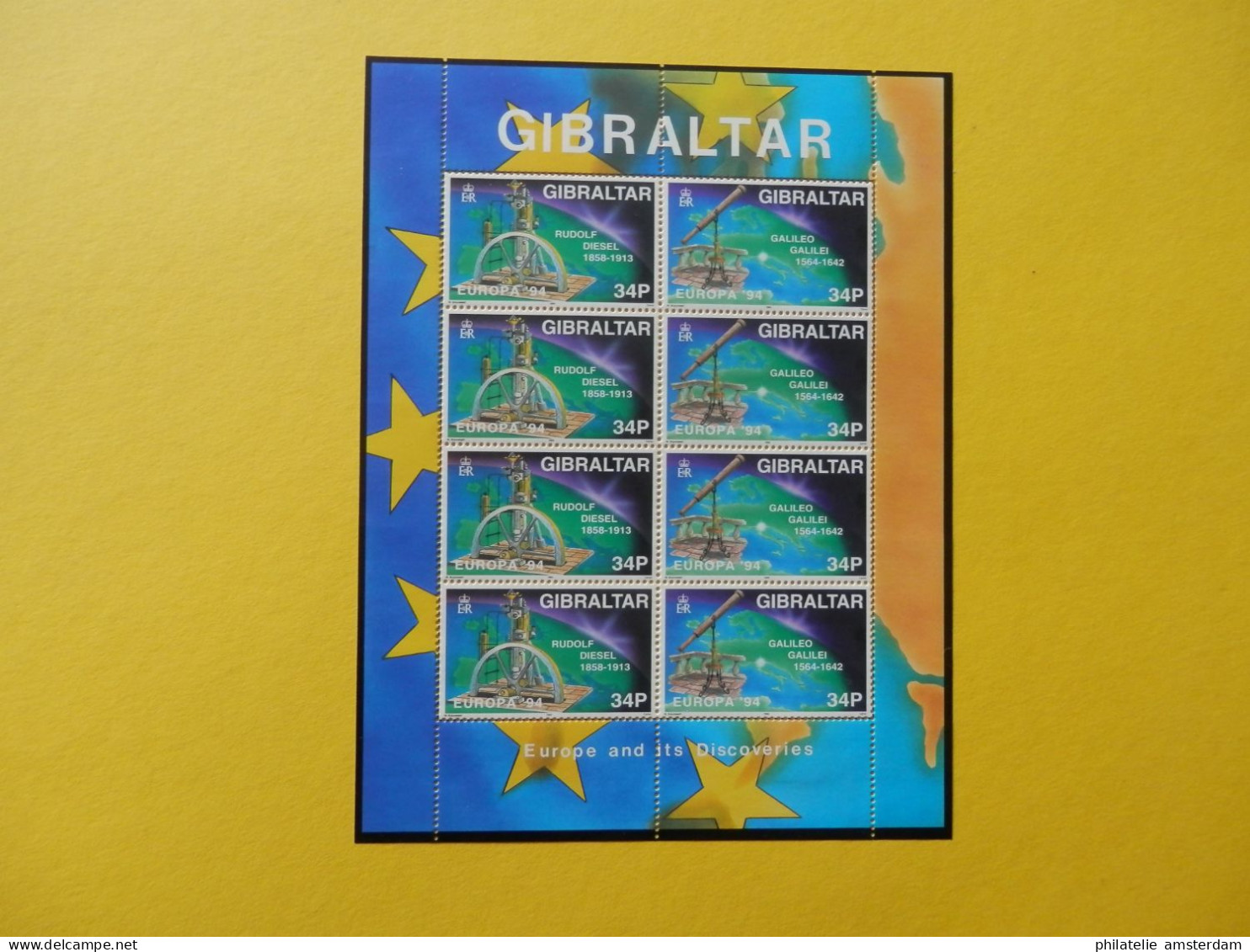 Gibraltar 1994, FULL SHEETS / EUROPA: Mi 683-86, ** -KB - 1994