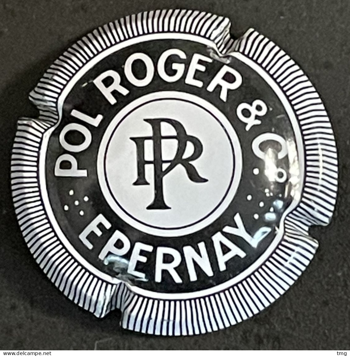 311 - 35 - Pol-Roger & Compagnie, Noir Et Blanc, 5 Points, Epernay (côte 1 €) Capsule De Champagne - Pol Roger