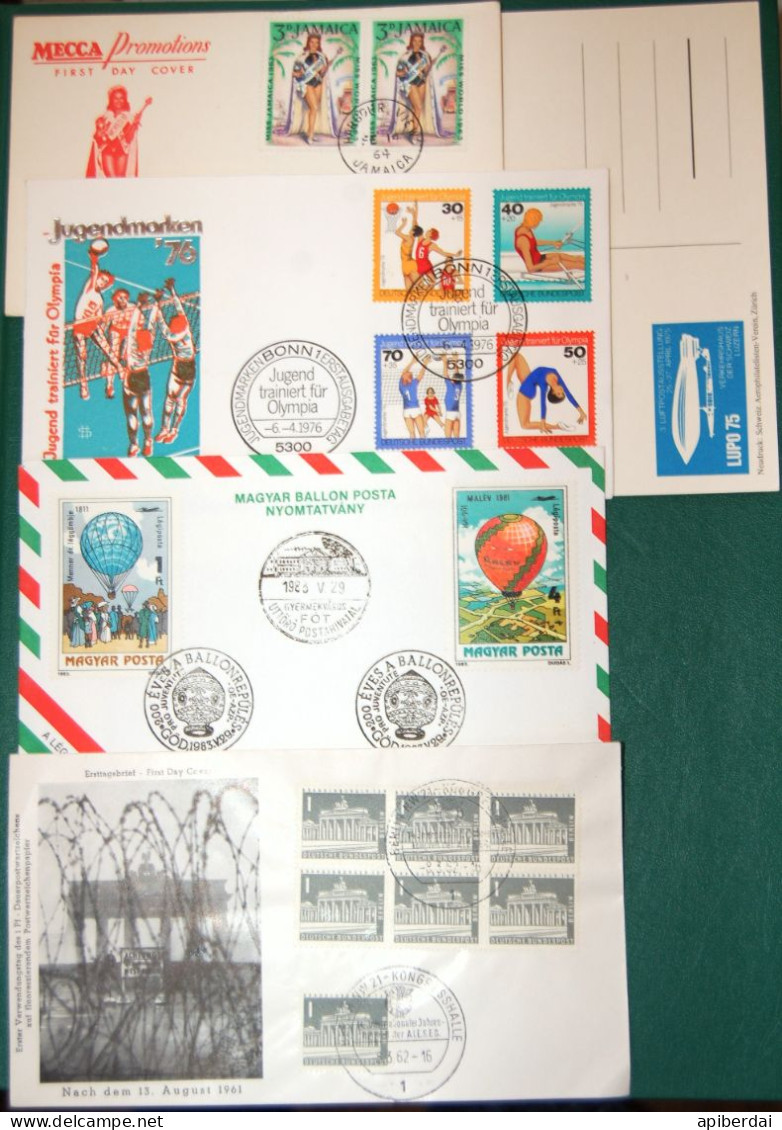 Worldwide - 10 Letters And Postal Cards - Lots & Kiloware (mixtures) - Max. 999 Stamps