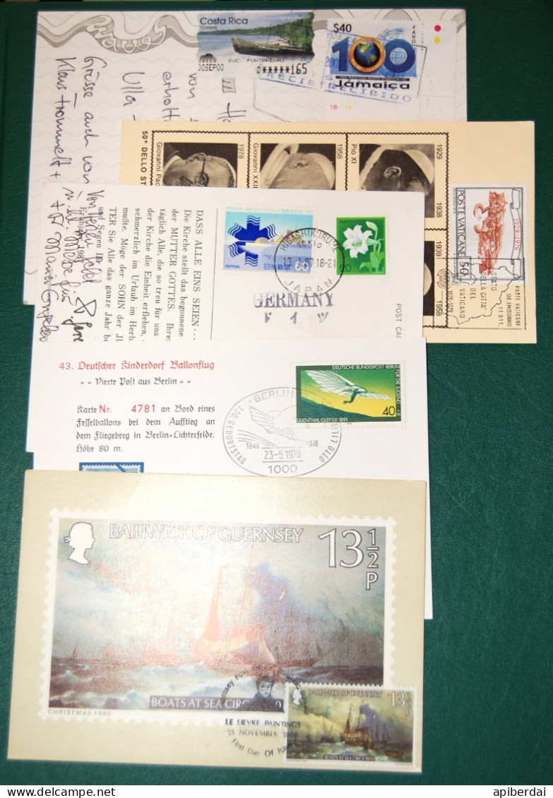 Worldwide - 10 Letters And Postal Cards - Lots & Kiloware (mixtures) - Max. 999 Stamps