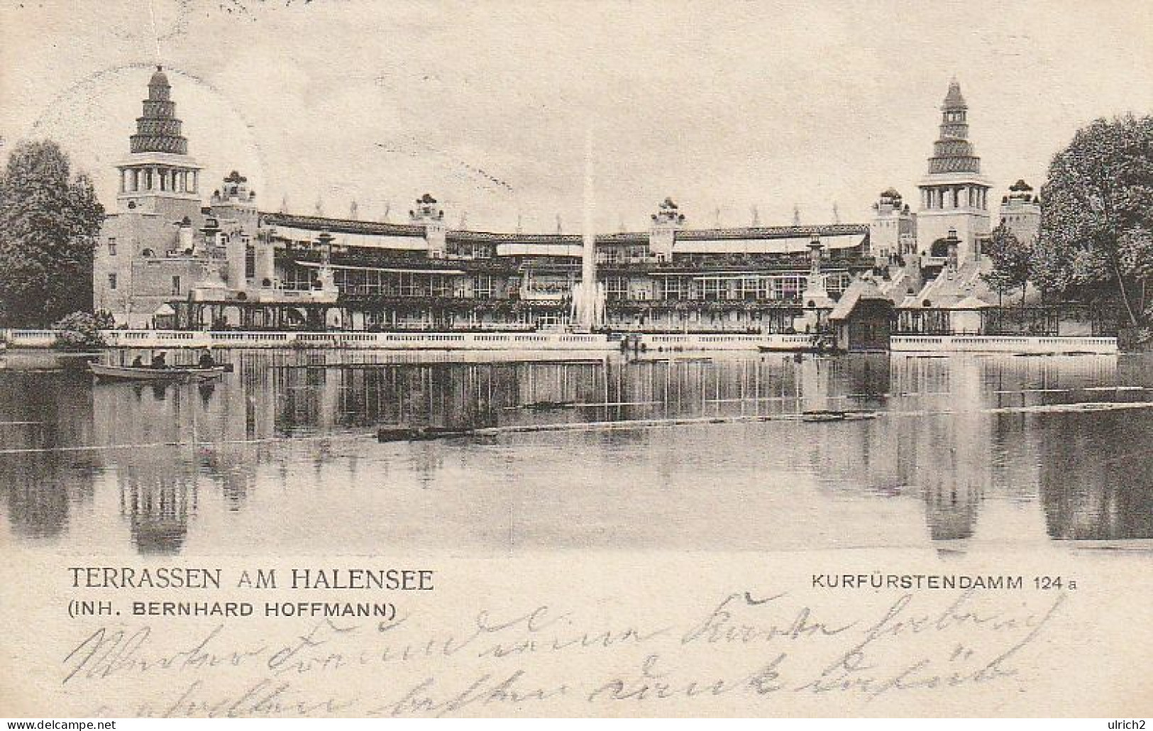 AK Berlin - Terrassen Am Halensee - Kurfürstendamm 124a - 1908 (67763) - Halensee