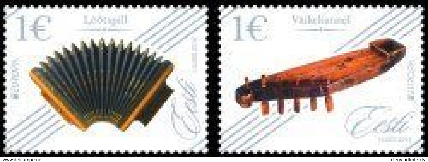 Estonia Estland Estonie 2014 Europa CEPT National Music Instruments Set Of 2 Stamps MNH - 2014