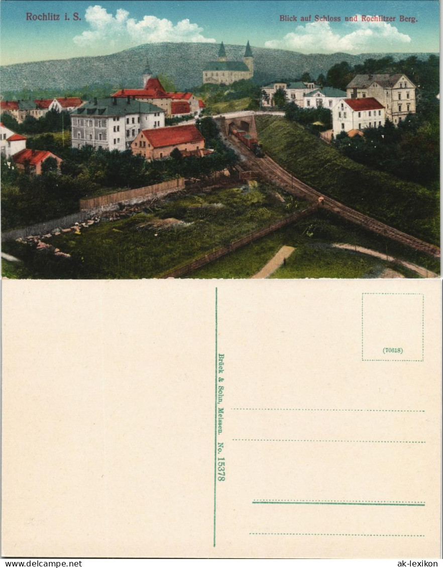 Ansichtskarte Rochlitz Blick Auf Schloß Und Rochlitzer Berg 1913 - Rochlitz