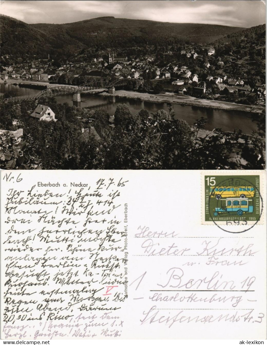 Ansichtskarte Eberbach Stadtblick 1965 - Eberbach