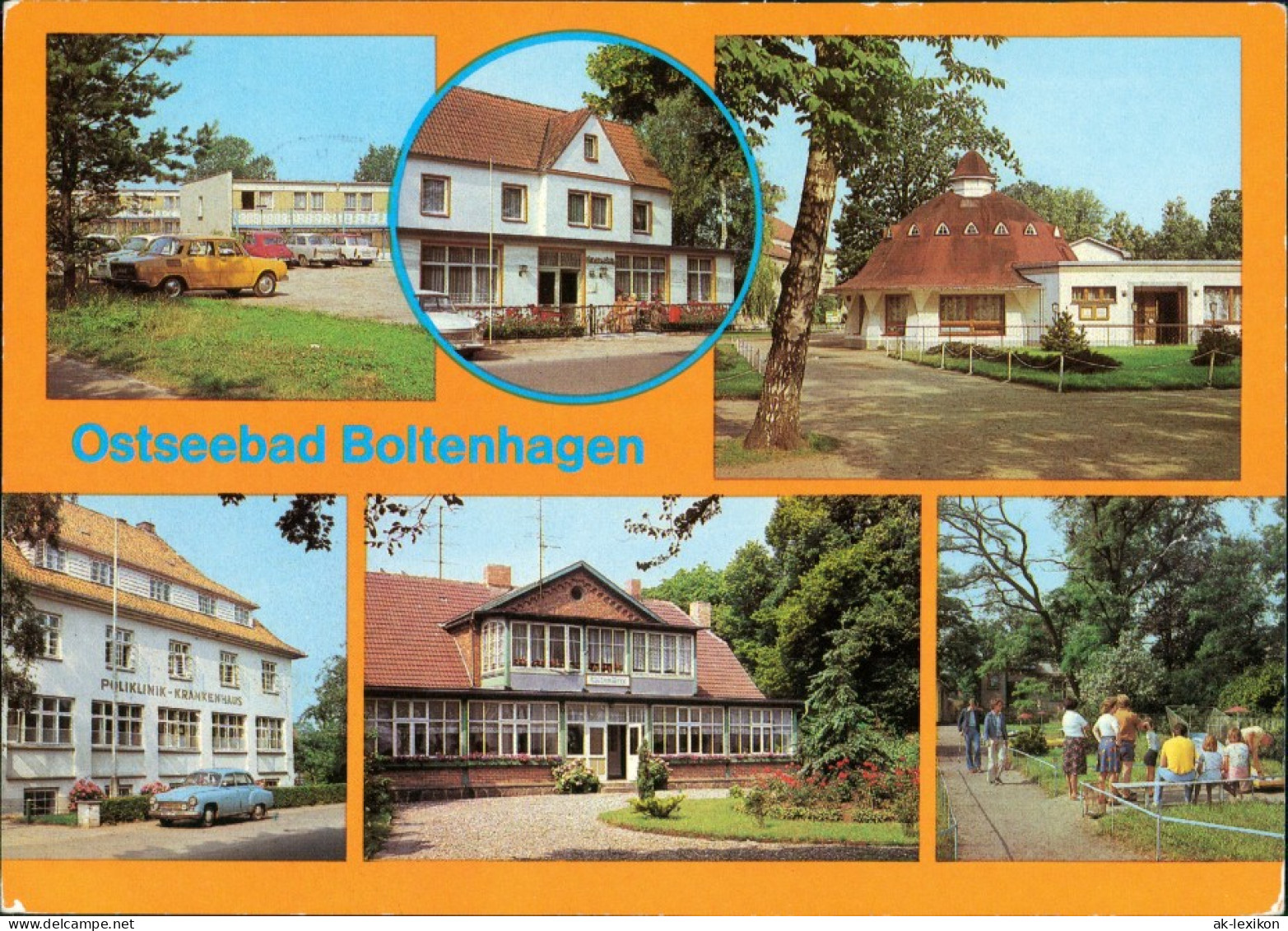 Boltenhagen Urlauberdorf,  Poliklinik - Krankenhaus, Meer, Minigolfanlage 1980 - Boltenhagen