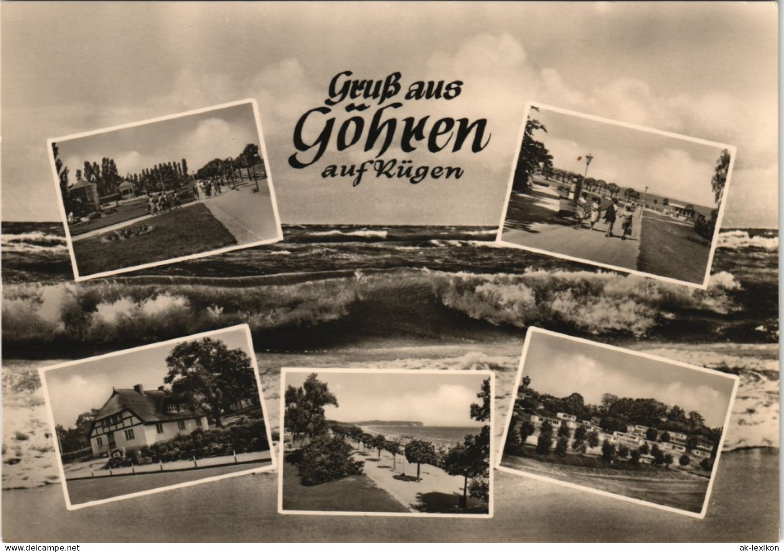 Göhren (Rügen) Stadtteilansichten, Ostseee, DDR Mehrbildkarte 1965 - Göhren
