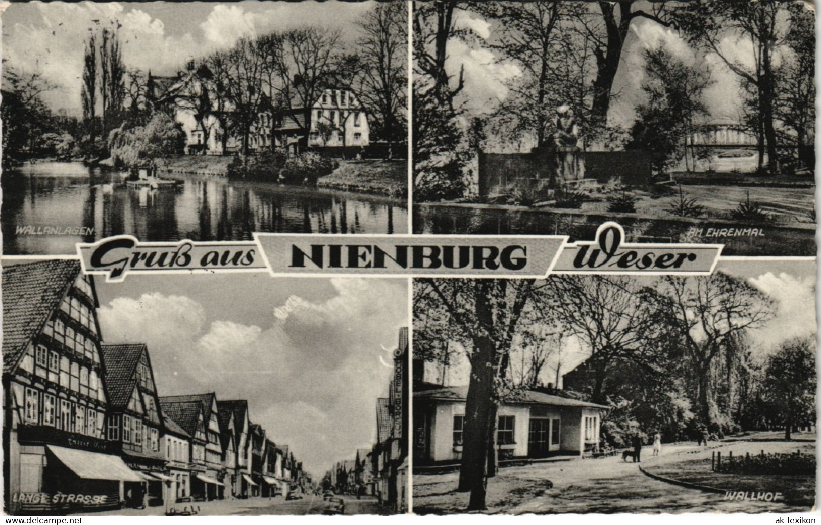 Ansichtskarte Nienburg/Weser Mehrbild-AK Mit 4 Ortsmotiven 1960 - Nienburg