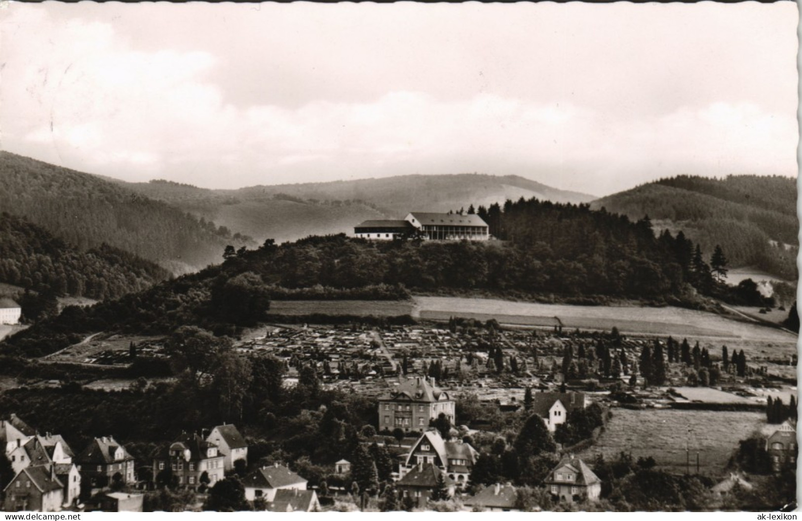 Ansichtskarte Plettenberg Ort Teilansicht Mit Jugendherberge 1961 - Plettenberg