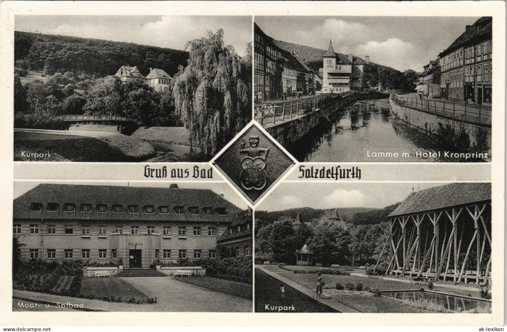 Ansichtskarte Bad Salzdetfurth Mehrbild-AK Mit 4 Stadtteilansichten 1955 - Bad Salzdetfurth