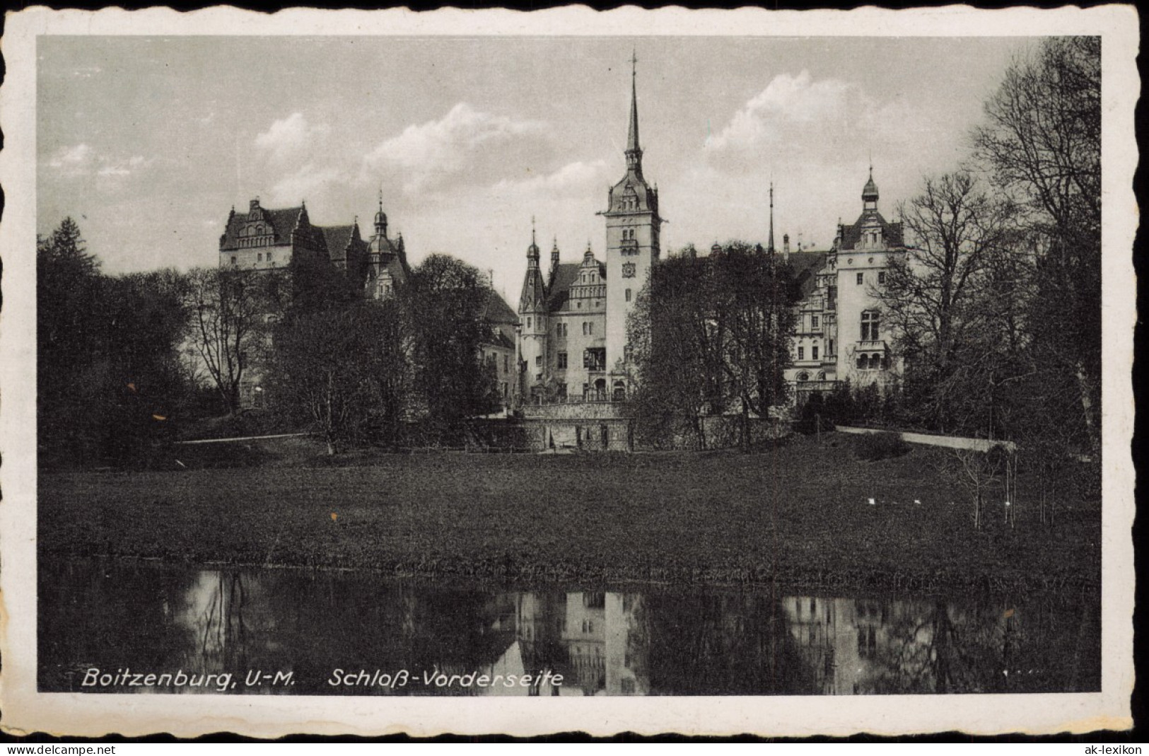 Ansichtskarte Boitzenburger Land Schloß Vorderseite Uckermark 1931 - Boitzenburg