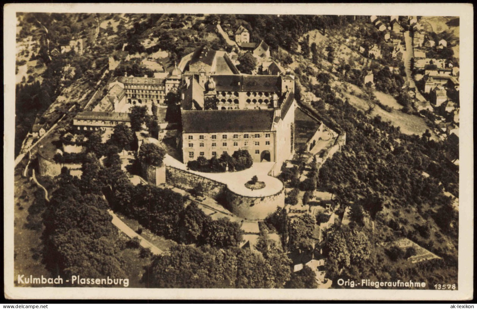 Ansichtskarte Kulmbach Luftbild 1938 - Kulmbach