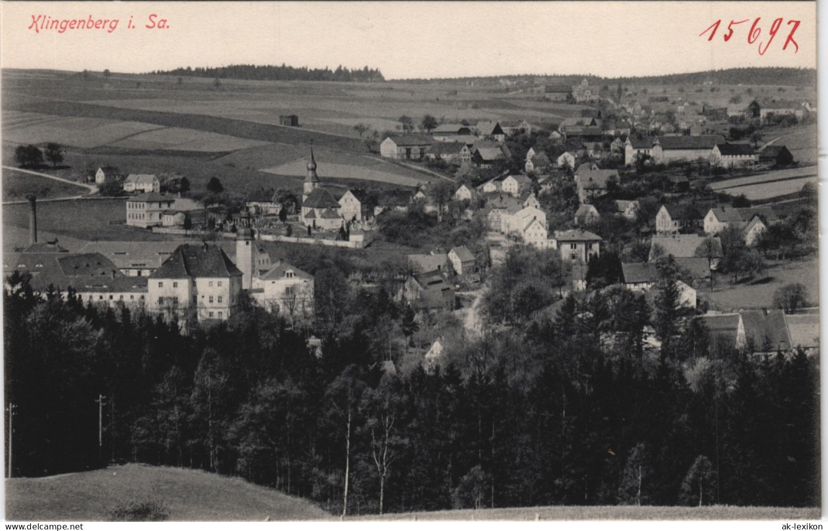Ansichtskarte Klingenthal Stadtpartie 1913 - Klingenthal