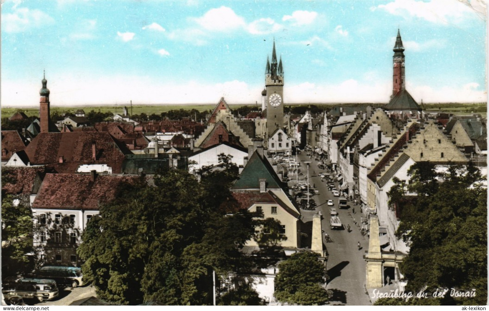 Ansichtskarte Straubing Straßenblick 1966 - Straubing