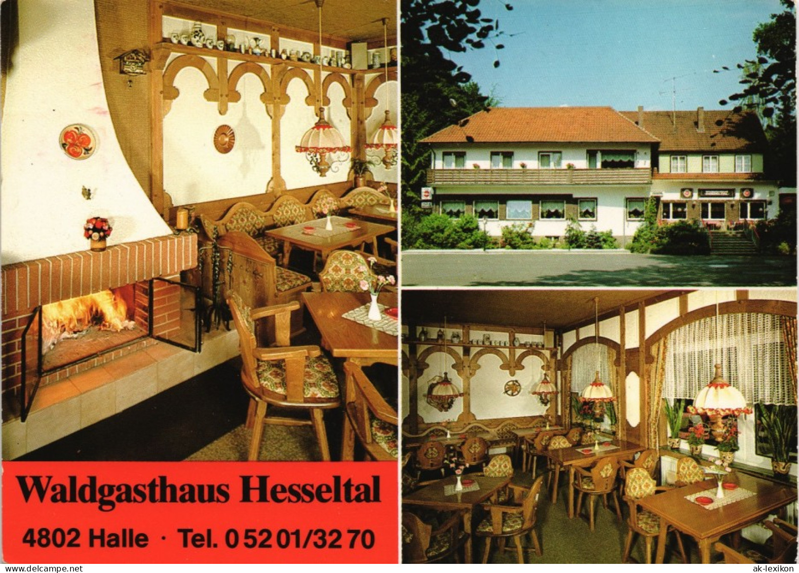 Hesseln-Halle (Westfalen) 3 Bild: Waldgasthaus Cafe Hesseltal 1969 - Halle I. Westf.