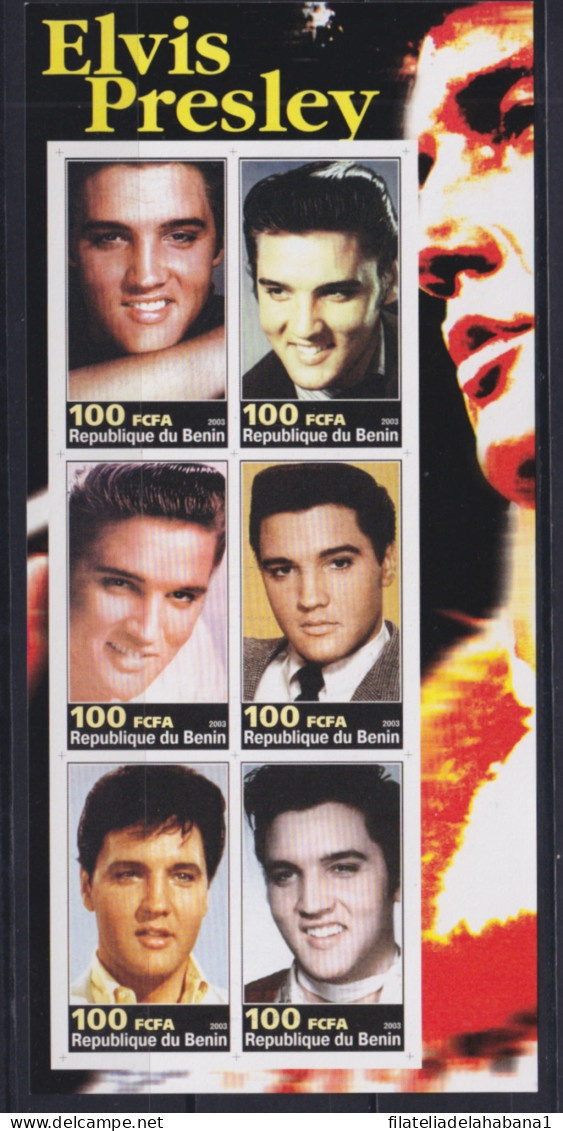 F-EX48026 BENIN MNH 2003 CINEMA MOVIE ELVIS PRESLEY.  - Elvis Presley