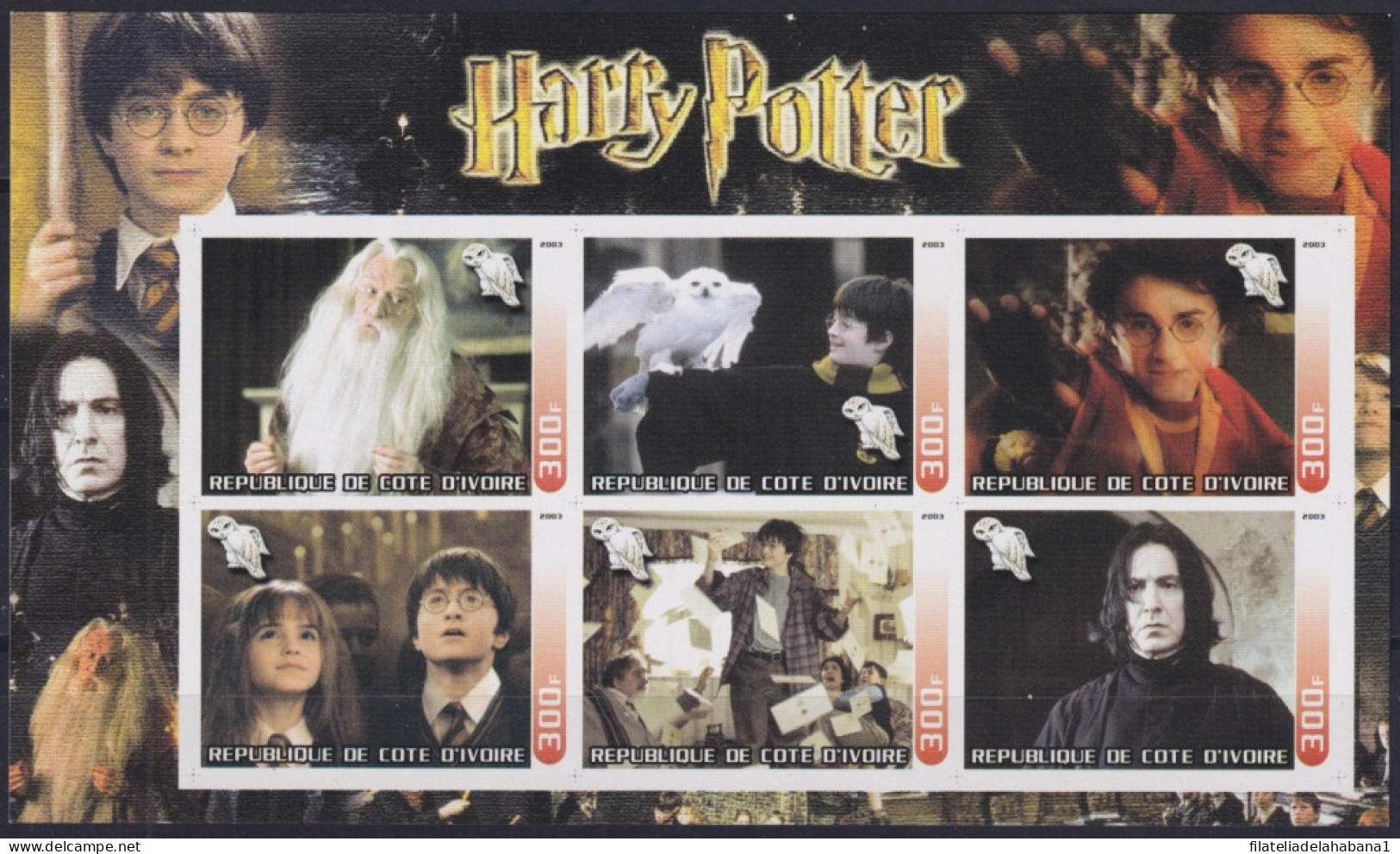 F-EX48031 YVORY COAST MNH 2003 MOVIE CINEMA HARRY POTTER.  - Cinema