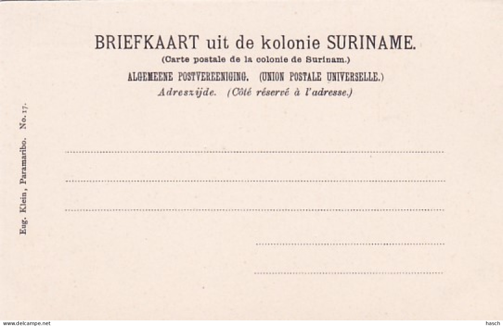 48545Paramaribo, Het Postkantoor Rond 1900.  - Suriname