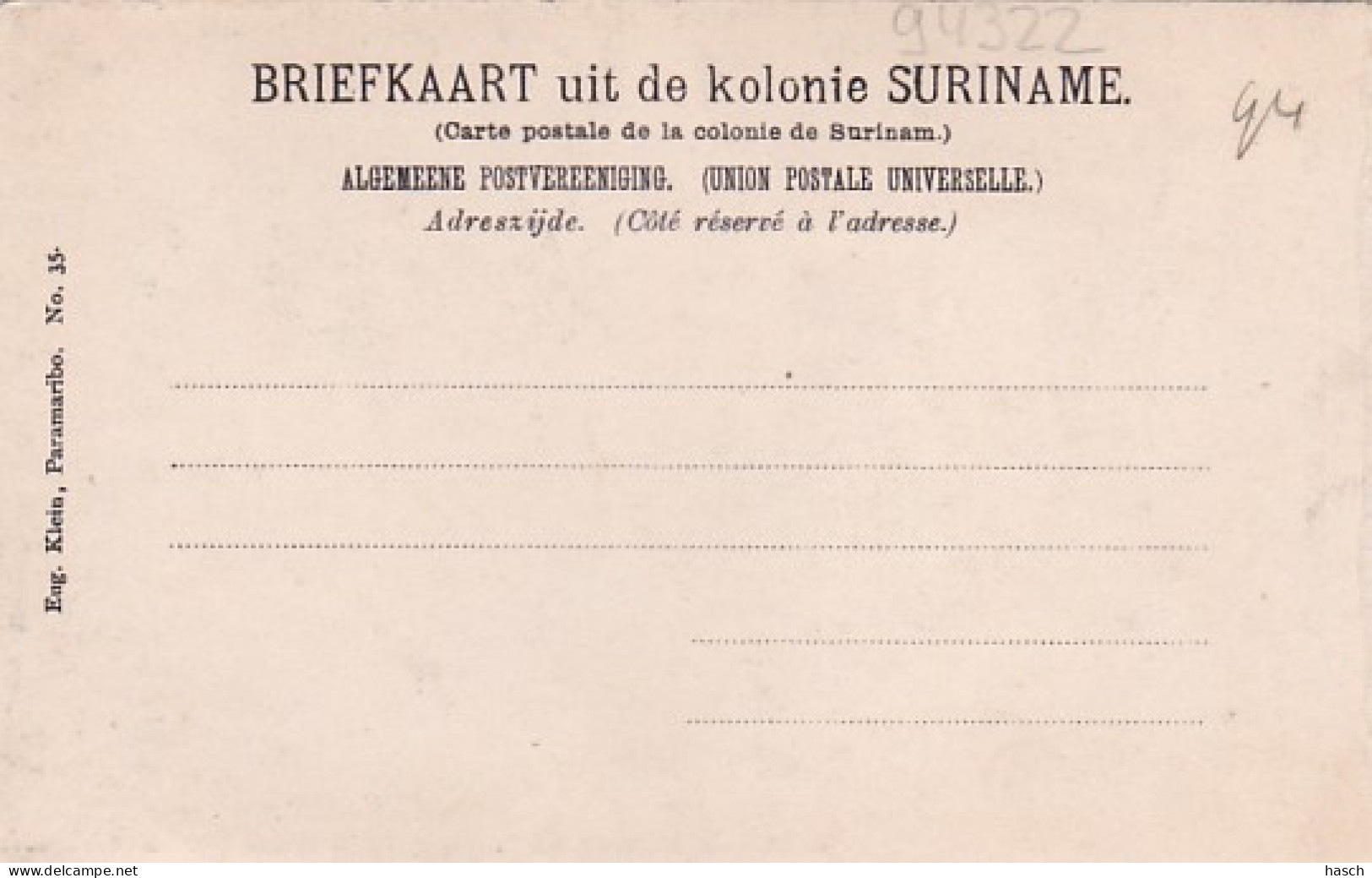 485411Suriname, Indiaansche Vrouwen Caraiben, Bij Het Bereiden Van … Rond 1900.  - Surinam