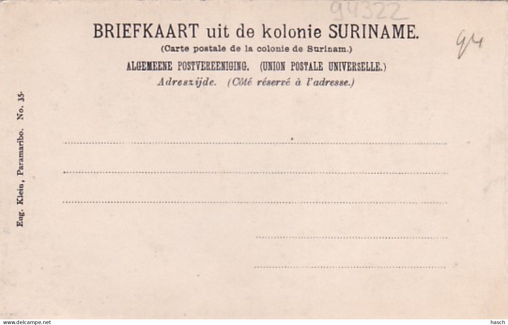 485411Suriname, Indiaansche Vrouwen Caraiben, Bij Het Bereiden Van … Rond 1900.  - Suriname