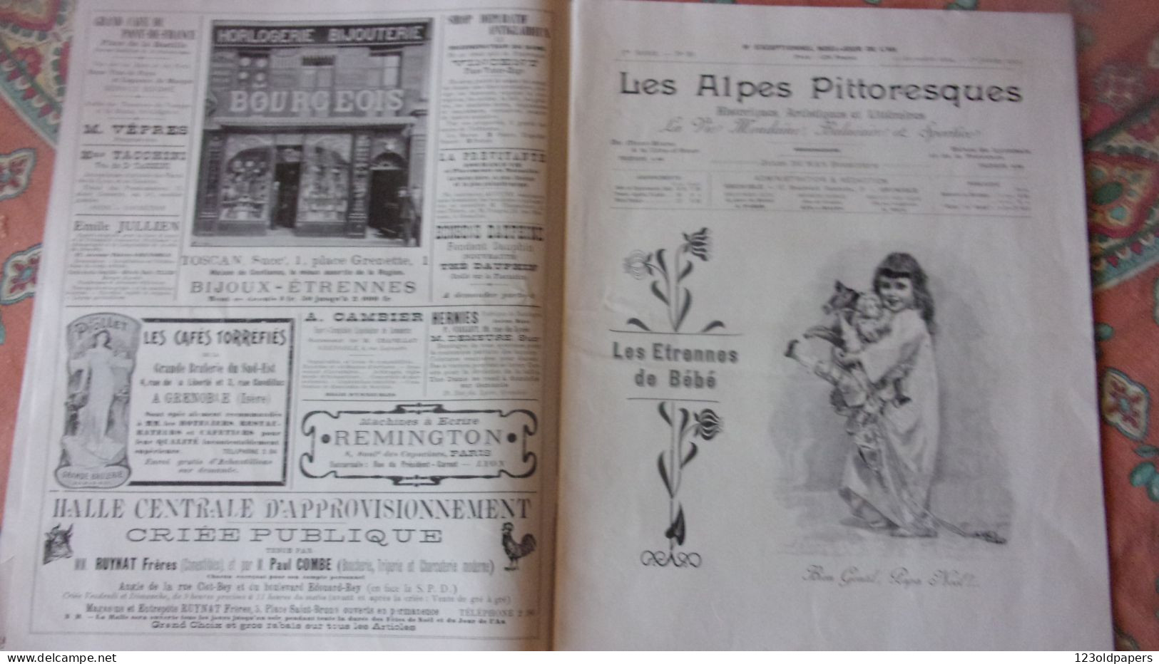 JANVIER 1905 LES ALPES PITTORESQUES N°86 87 BALMET PEINTRE VERRIER EMILE GUIGUES EMBRUN GRENOBLE PUB... - 1901-1940