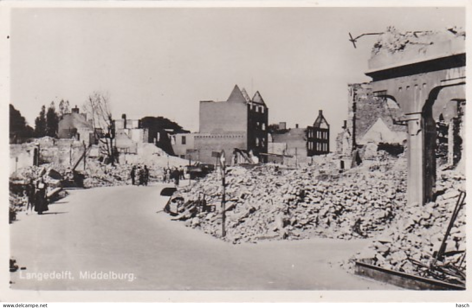 48554Middelburg, Langedelft. (FOTOKAART)       - Middelburg