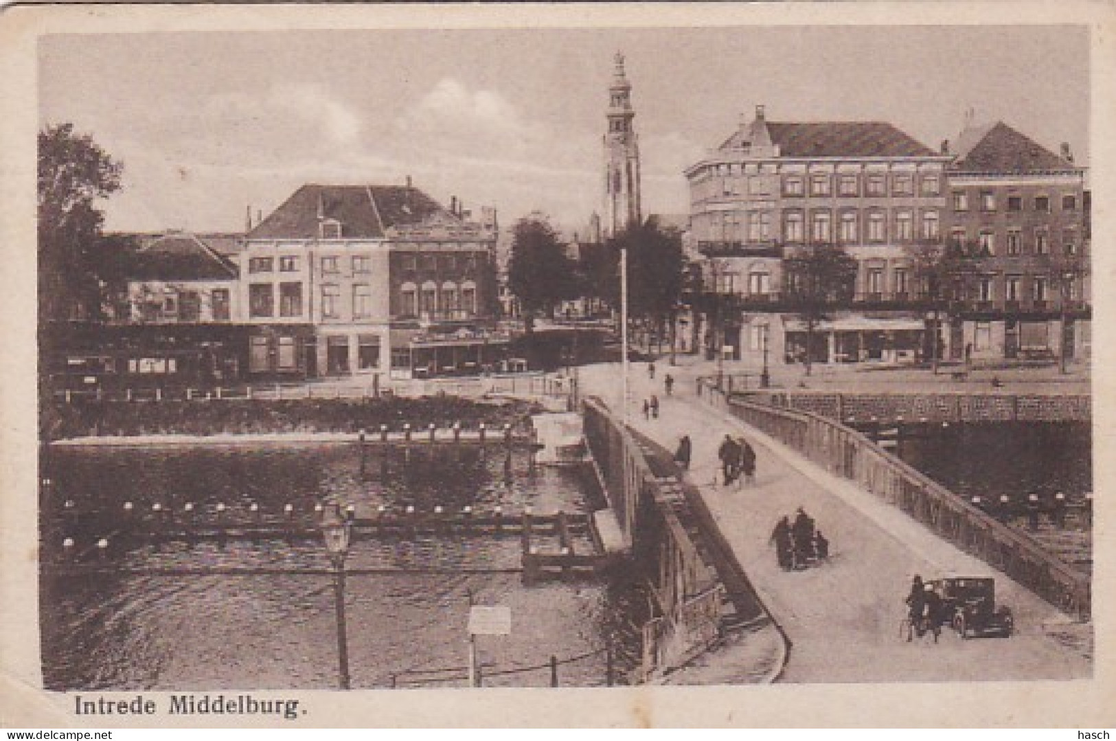 48559Middelburg, Intrede. 1933. (Linksonder Een Kleine Vouw)  - Middelburg