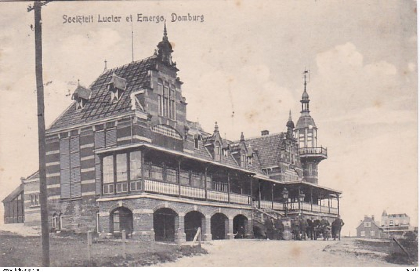 485592Domburg, Sociëteit Luctor Et Emergo.  - Domburg