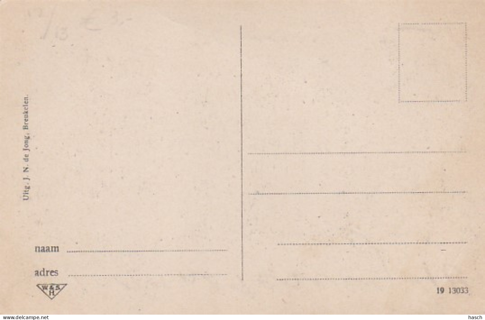 485637Breukelen, ,,Vecht En Dam'' (Linksonder Een Vouw)  - Breukelen