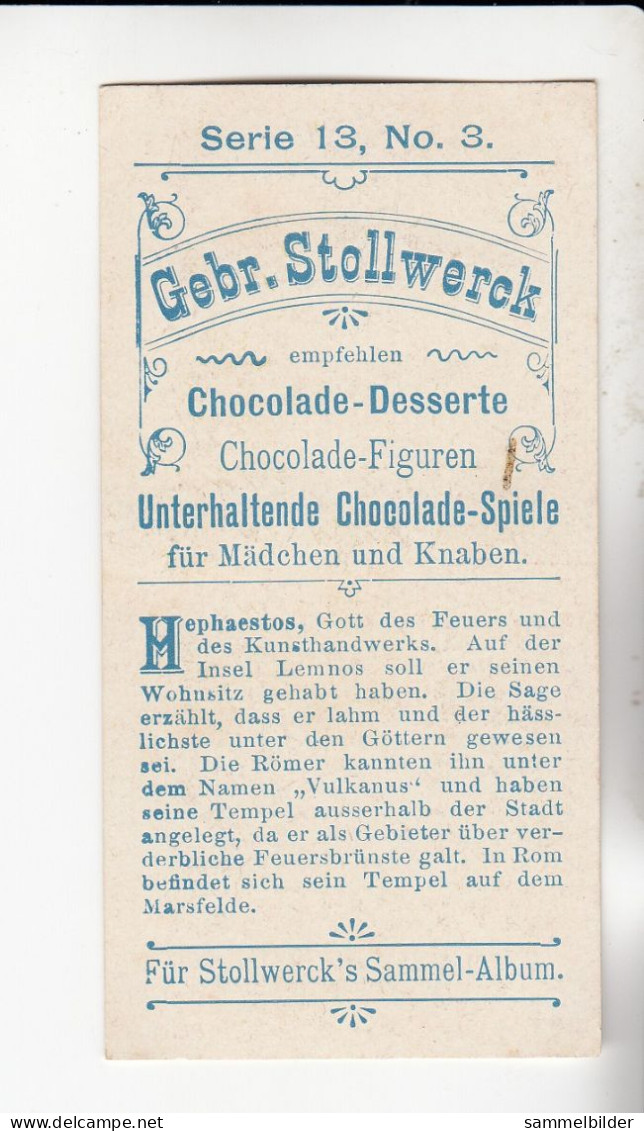 Stollwerck Album No 1  Mythologie Der Griechen Und Römer Hephaestos ( Vulkanus ) Gruppe 13 #3 Von 1897 - Stollwerck